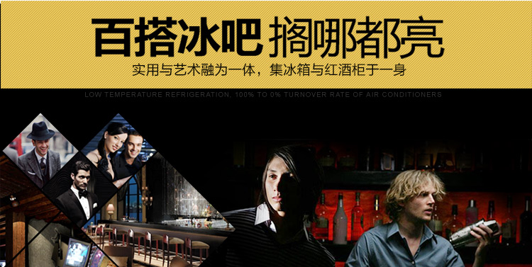 
                                        SKG 3607 95升 冷柜/冰吧 冷藏柜展示柜 立式冰柜 家用商用冰箱                
