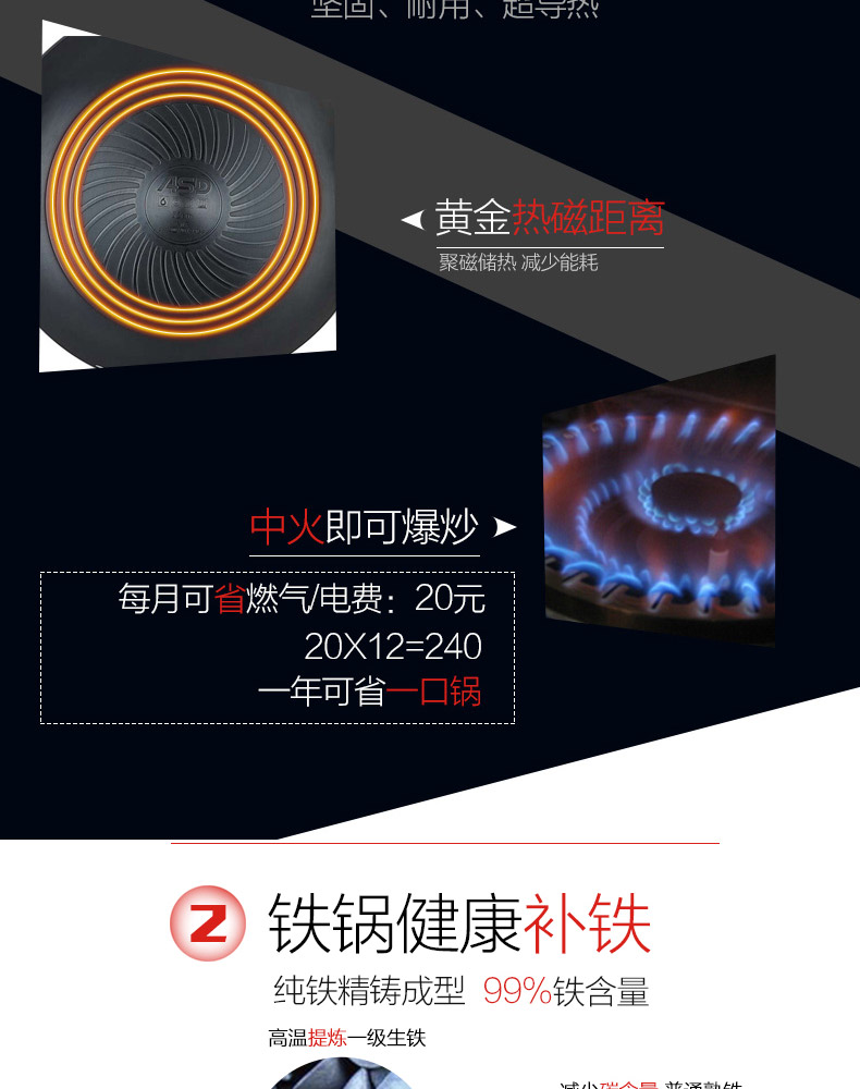 
                                        
                                        爱仕达（ASD） 炒锅电磁炉通用无涂层炒菜锅32cm新三代不锈聚能旋风精铁锅WG8332ELX                