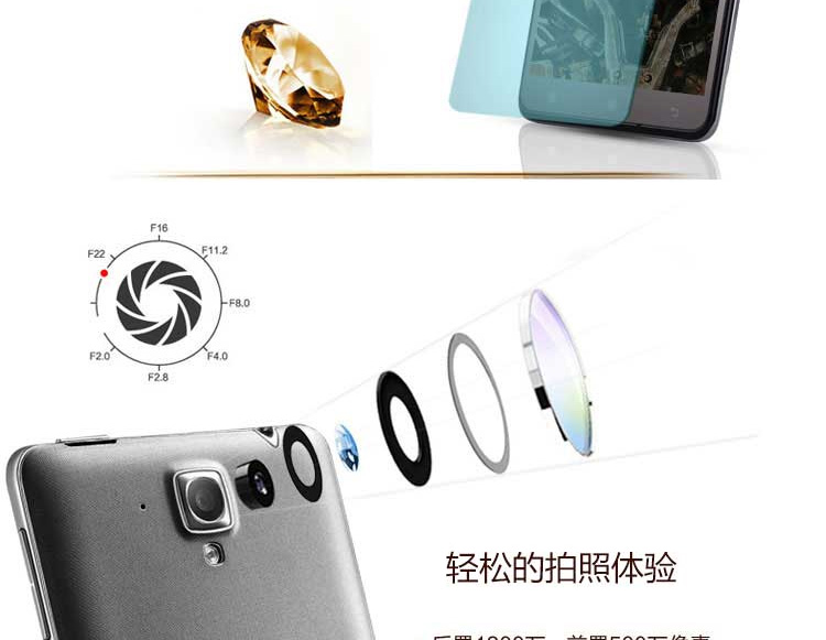 联想 黄金斗士S8 (S898t+) 16G  移动3G手机 双卡双待 灰色 标配版