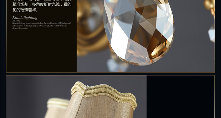 金达 欧式吊灯客厅灯具全铜灯餐厅灯卧室水晶灯云石灯饰TB1001系列 双头壁灯