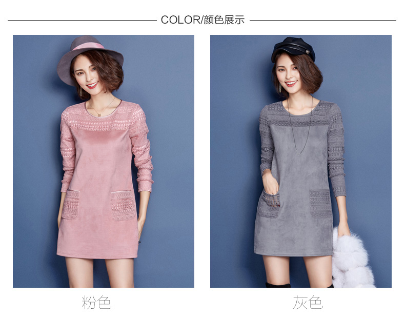 
                                        贲雅优连衣裙女2017春秋新款时尚中长款包臀显瘦衬衣领打底裙G786 酒红色 L                