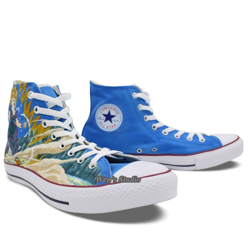 chuck taylor shoes men dragon ball hand painted gohan super