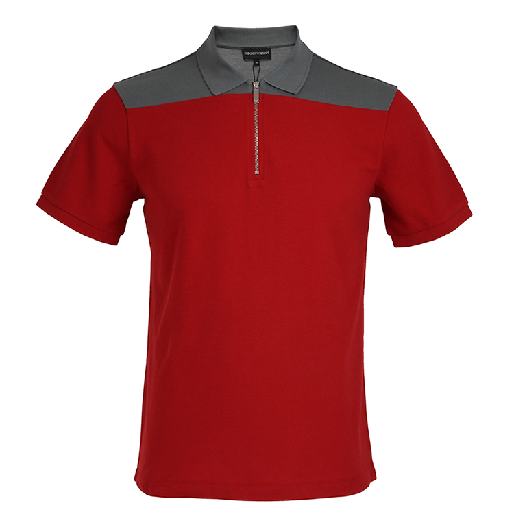 emporio armani阿玛尼ea男士红色短袖polo翻领t恤3x1f611jx7z0 l
