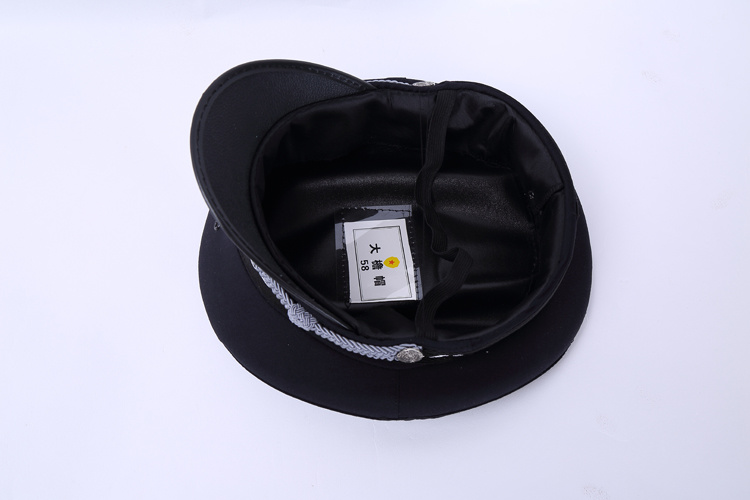 蓝斯丁夏季麦穗网眼大檐帽保安工作帽子男士酒店物业执勤安保门卫大