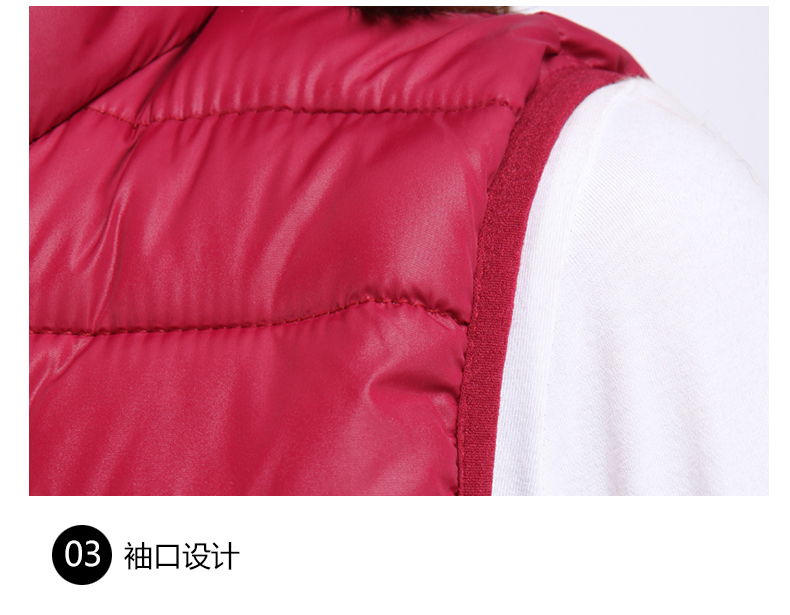 伊依谷韩版羽绒棉马甲女秋冬短款马甲外套T2 黑色 5XL