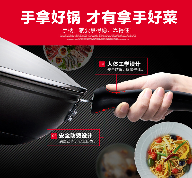 
                                                            炊大皇 炒锅不粘锅平底锅32cm炒菜锅无烟锅具 炒小米饭电磁炉燃气明火通用 含木铲                