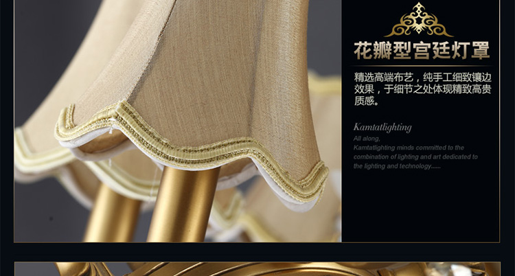 金达 欧式吊灯客厅灯具全铜灯餐厅灯卧室水晶灯云石灯饰TB1001系列 双头壁灯