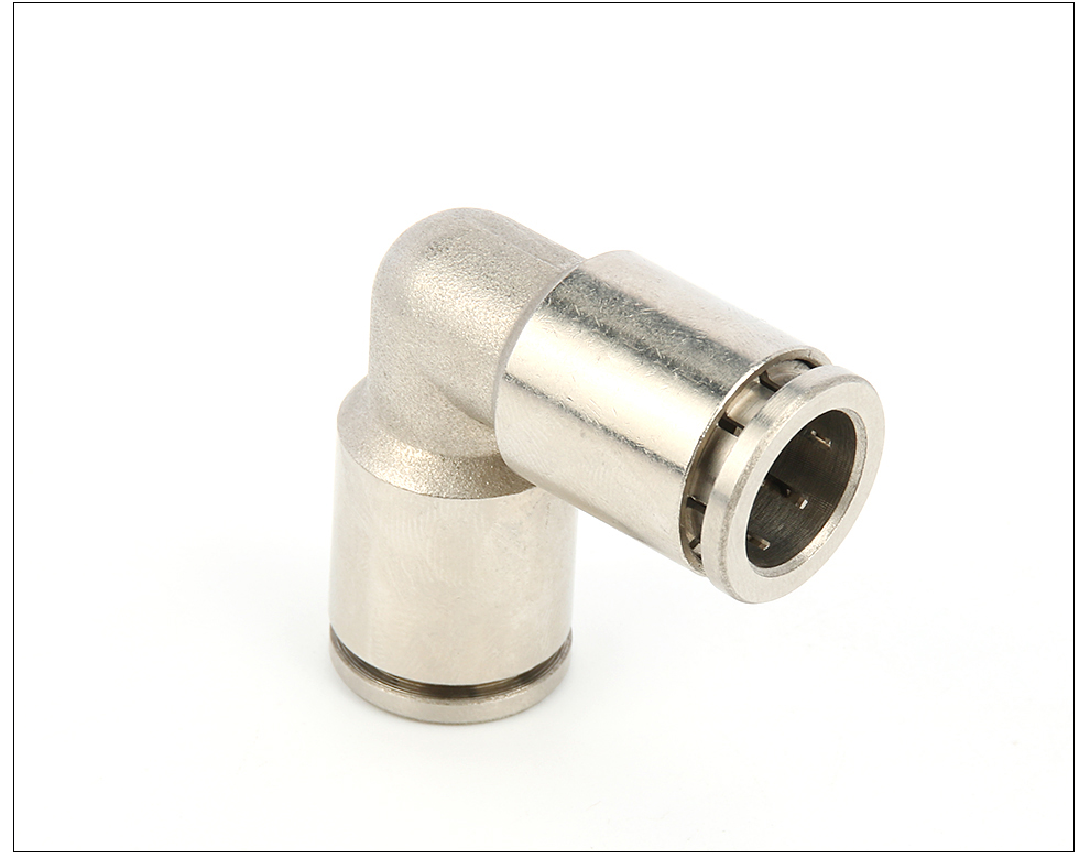 pv弯通对接快插气动气管接头金属接快速接头pv4/6/8/10/12/14/16 topv