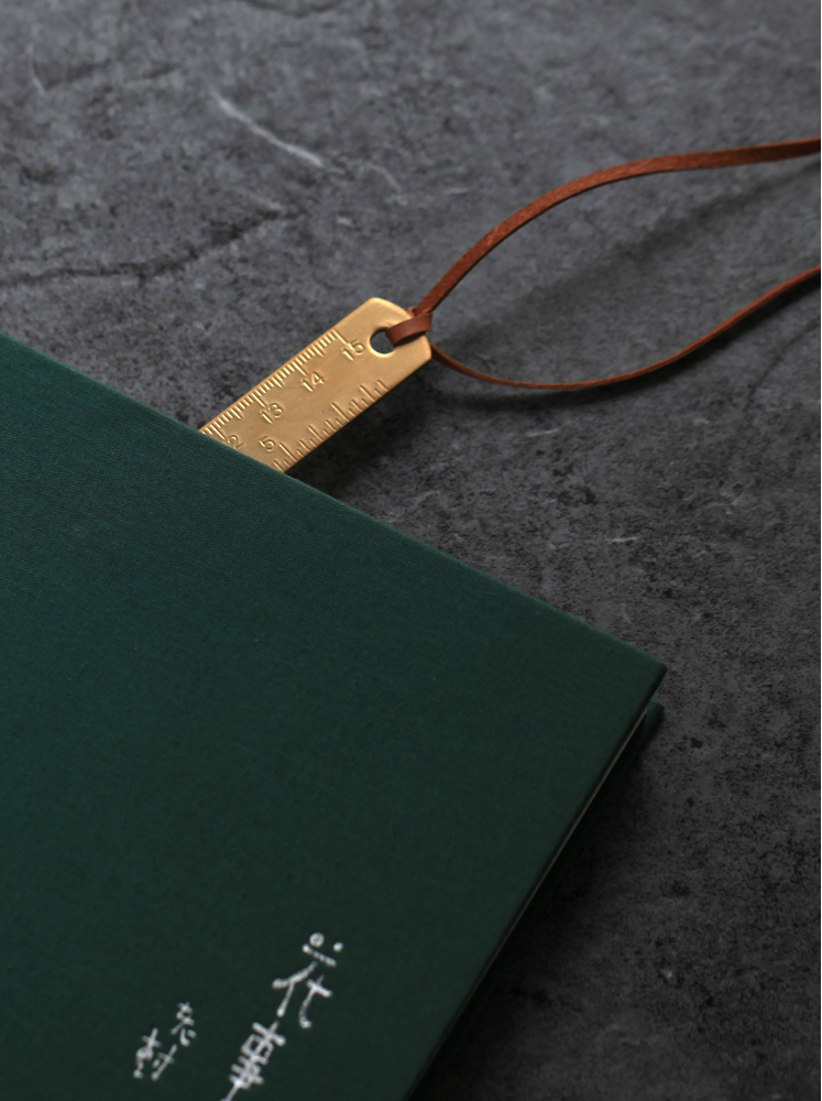 手工纯铜尺子 学生文具商务办公双刻度金属尺子绘图测量 直尺 三角尺