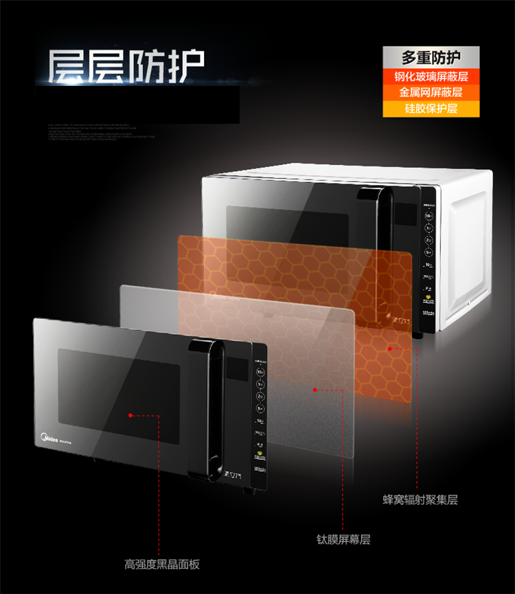 美的（Midea）M3-L231A微波炉光波炉23L 