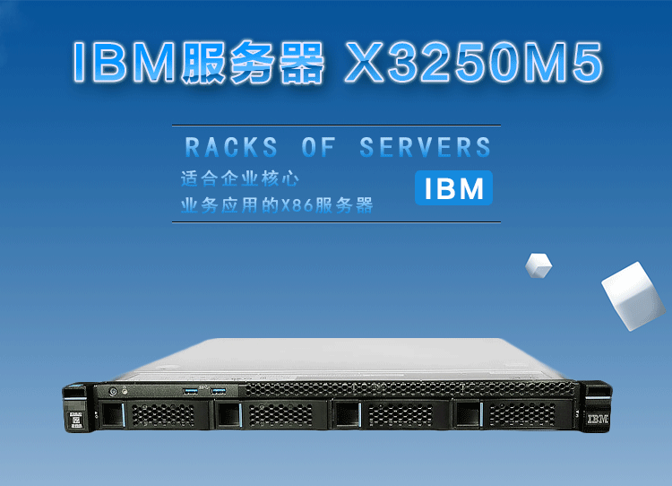 ibm机架式服务器 x3250m5 5458i21(e3-1220v3 8g标配无硬盘) 主机升级