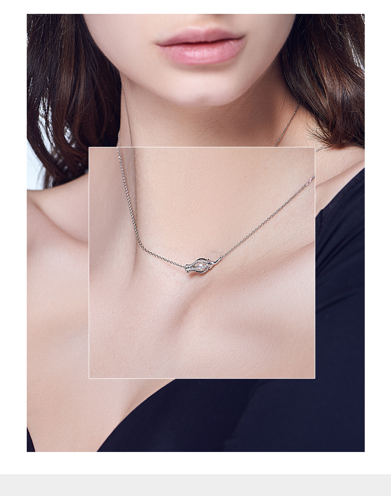 【baobaowan18k金钻石项链】万宝宝(baobaowan)小小系列白郁金香18k金