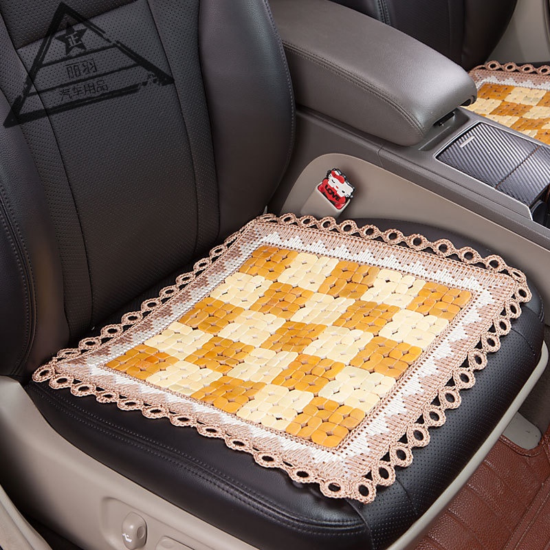 夏天货车凉席竹片小车汽车坐垫竹子夏季座垫新款凉垫麻将席车垫(柠檬