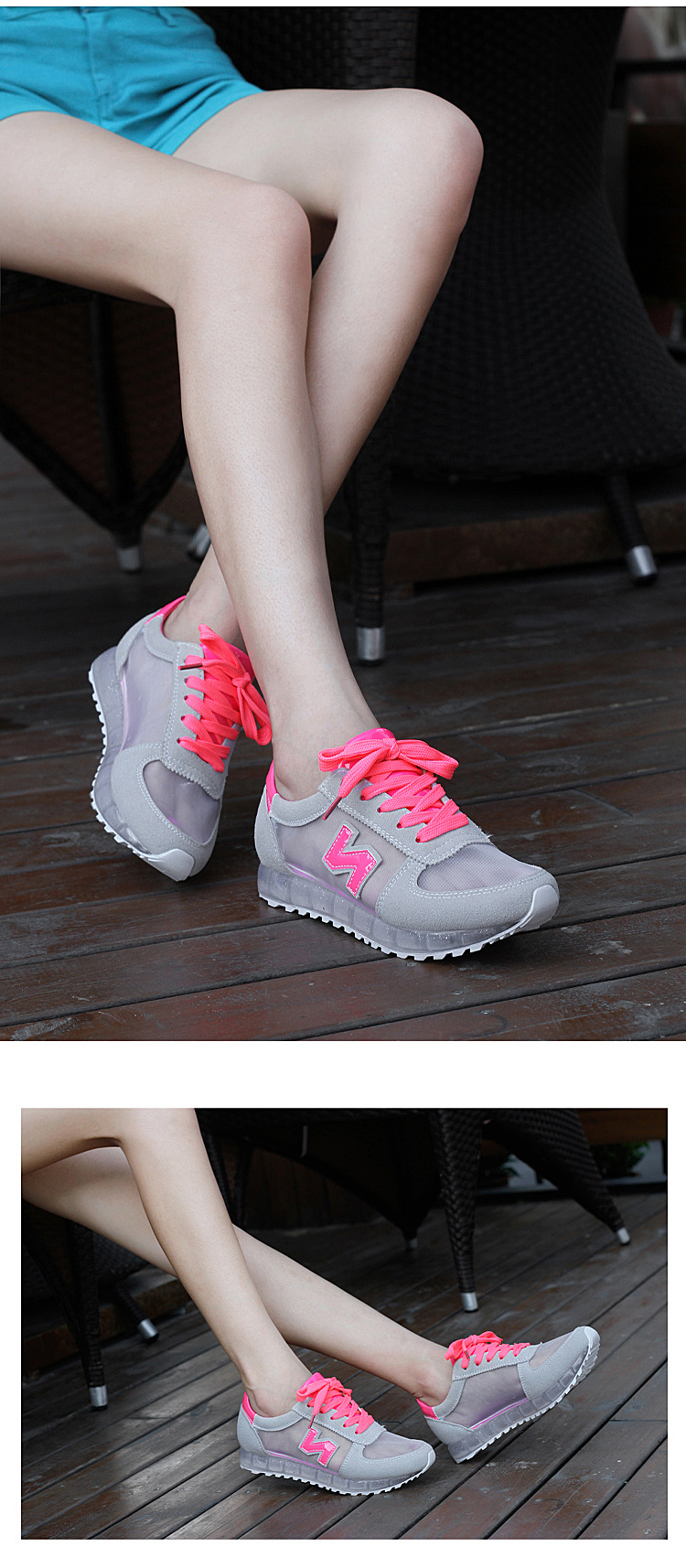 九月鞋靴*新款运动跑鞋女式运动鞋女士跑步鞋字母跑鞋sm8699 sm8699