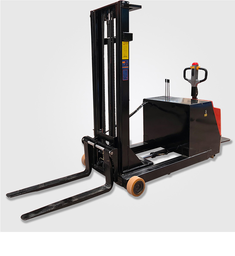 半电动叉车1.吨小型液压车搬运车升高车2吨全自动升降堆高车 1.