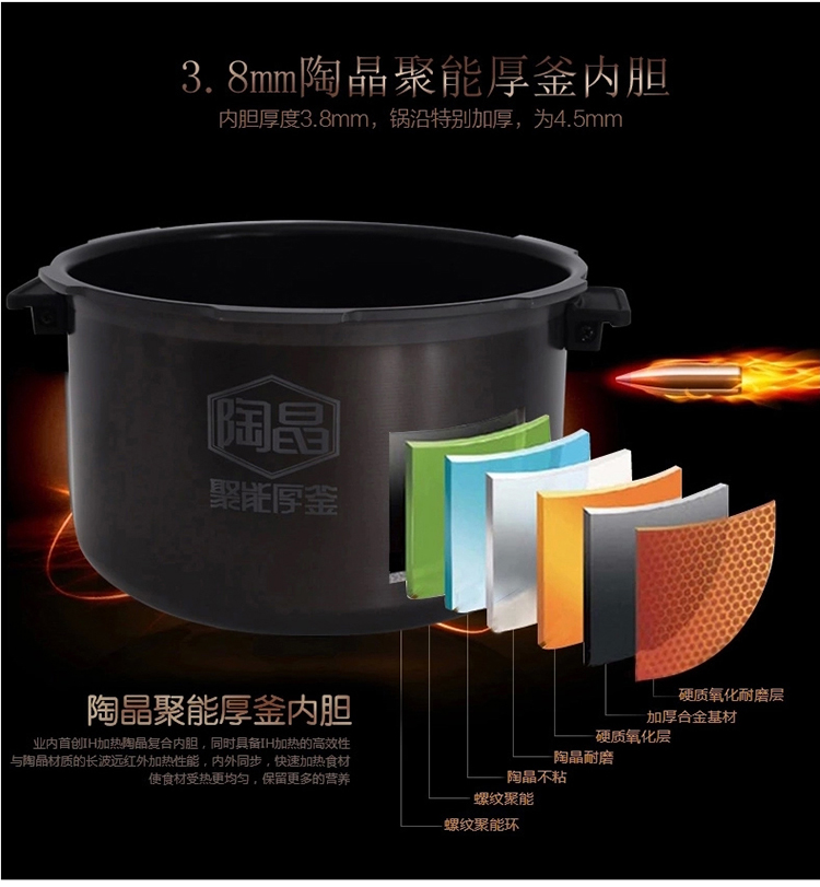 苏泊尔（SUPOR）智能IH电磁加热电压力锅 5升鲜呼吸压力锅 FH3 5升鲜呼吸电压力锅50FH3