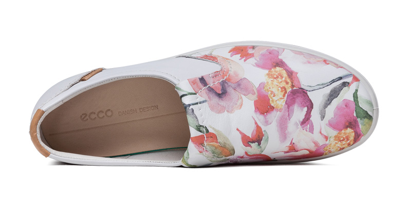 ecco爱步2016春夏新品休闲印花舒适平底单鞋 柔酷女鞋 16ss430033