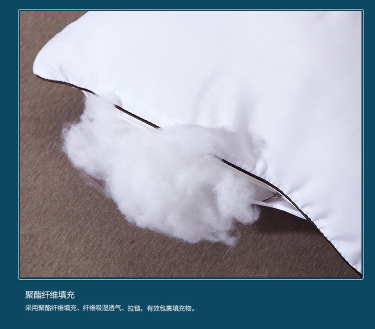 
                                        花语缤纷 加厚弹性磨毛纤维枕芯荞麦枕芯枕头单只 48*74cm(单只枕芯)                