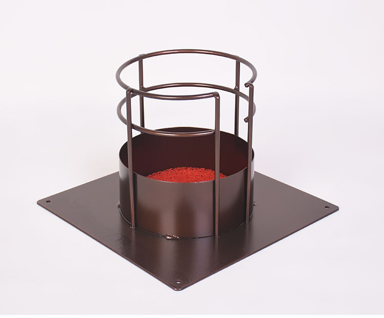 水壶固定车载保温壶热水瓶固定架底座暖壶架家用水壶架子单孔有板红色