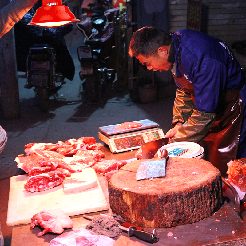 多功能节能灯泡夜市摆地摊灯 充电led超亮熟食猪肉蔬菜水果生鲜灯 80w