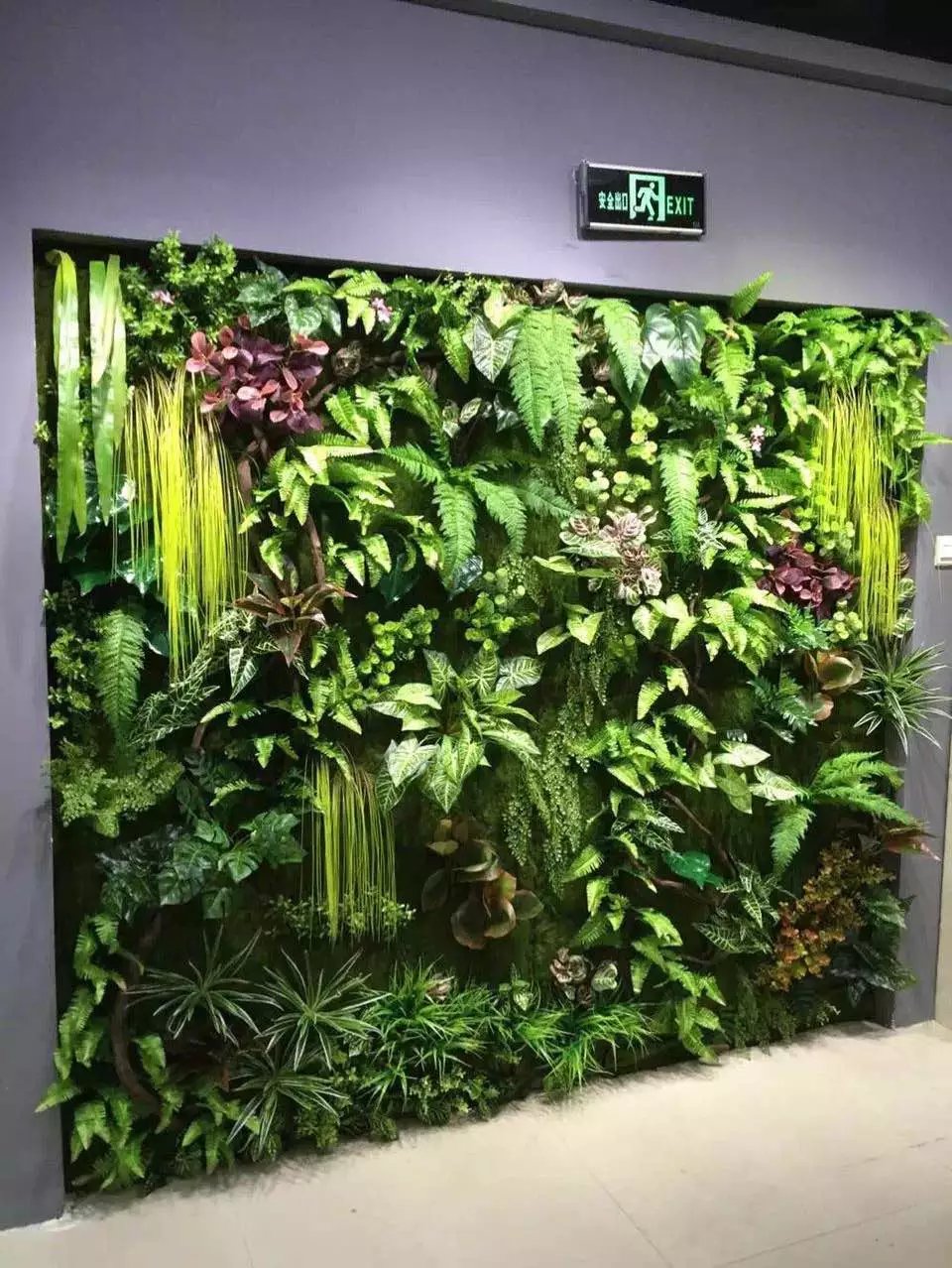 舒佩 仿真植物墙背景墙草坪绿化墙体地毯草皮假叶子挂墙绿植工程装饰