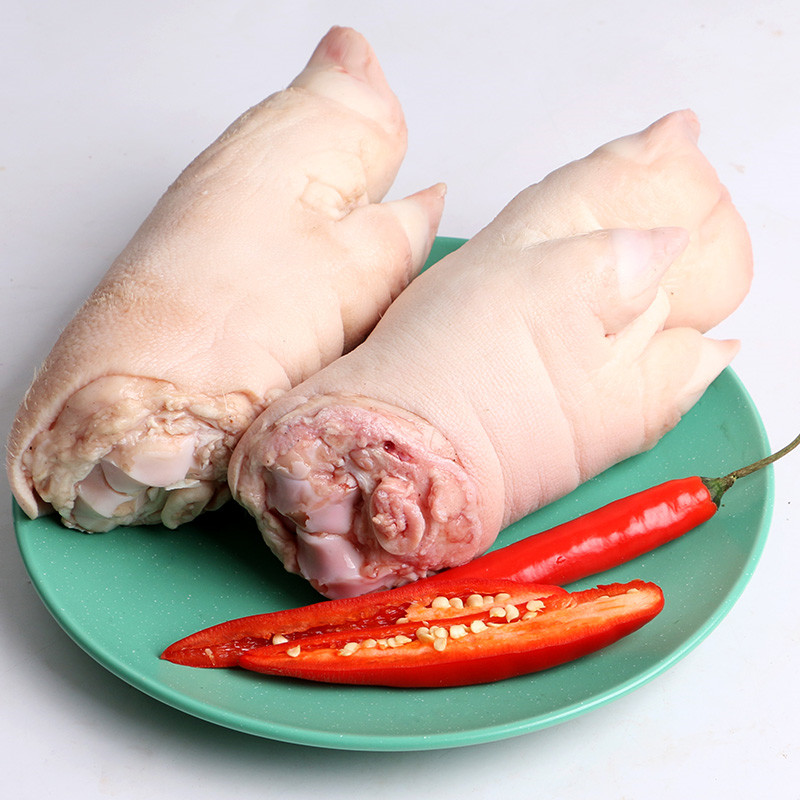 猪蹄 新鲜猪脚 猪爪 生猪手红烧猪蹄,煲汤食材 顺丰 4只装