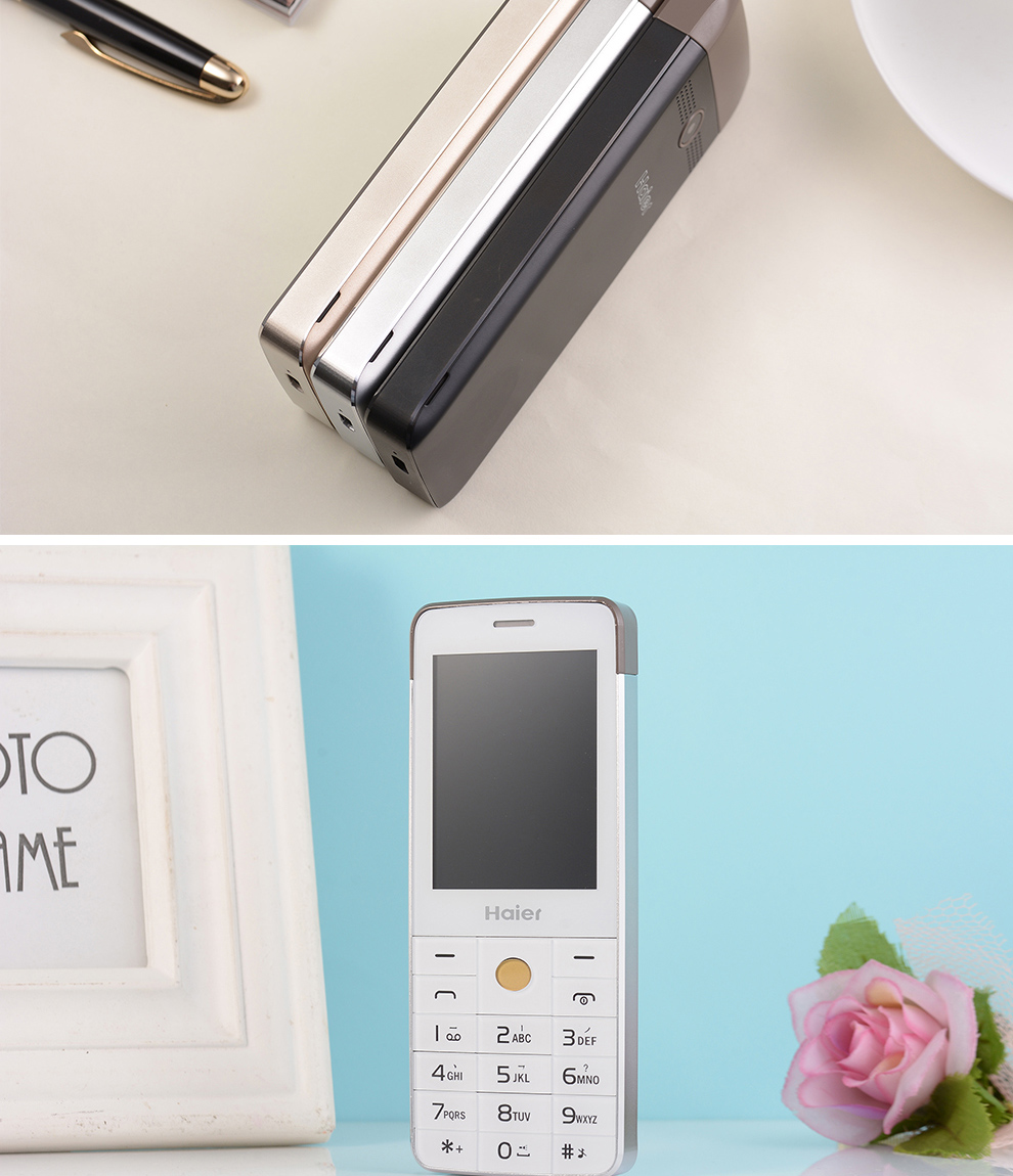Haier/海尔 M315 移动联通2G  双卡双待老人机手机 金色