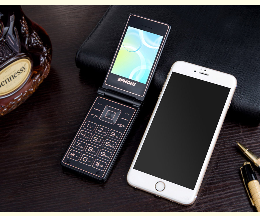 
                                        易丰（Ephone）E88 电信CDMA 2G 翻盖老人手机 黑色                