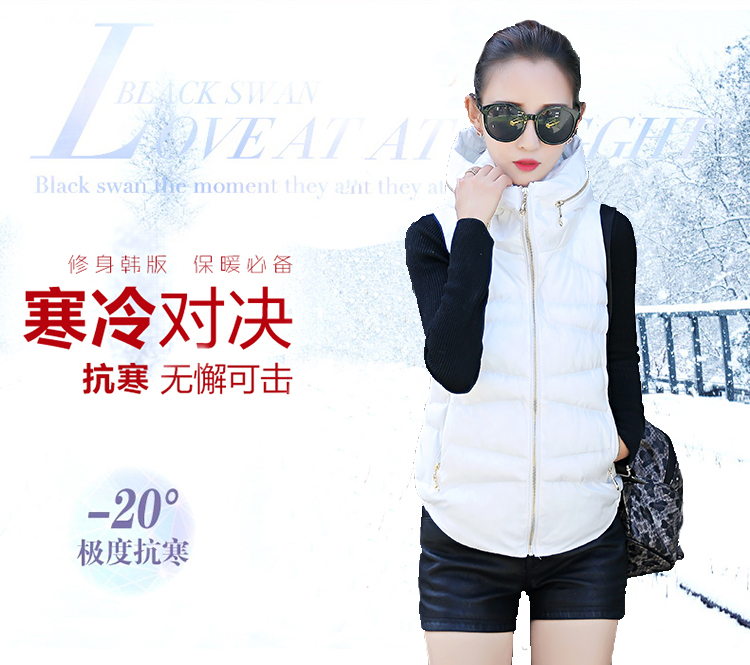 春漫里2015秋冬新款短裤无袖外套马甲女 灰色 L