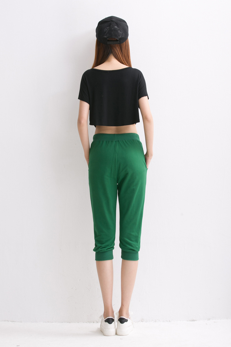 哥姿秀2016夏装女裤新款休闲七分裤女小脚女裤韩版宽松女式休闲裤