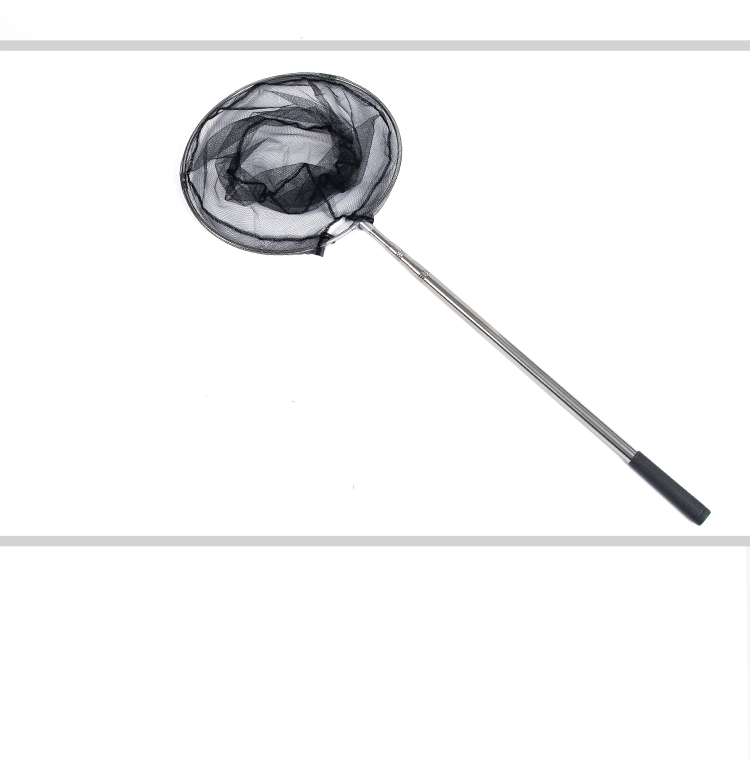 Renniaofei Fishing Net, 2.1m Stainless Steel Telescopic Pole, Portable Fish Catching Net, Rubber Handle, Angling Supplies 2