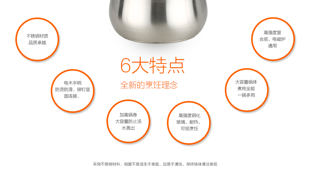 延兴不锈钢蒸锅复底节能原味三层四层可蒸鱼蒸饭电磁炉煤气通用 30CM四层 三只蒸屉