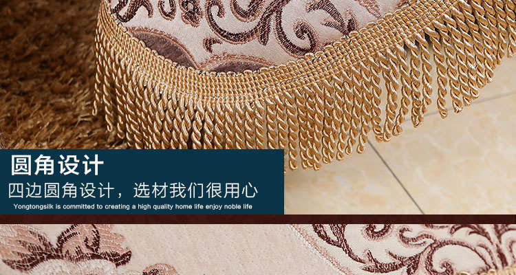 
                                        yongtongsilk 全盖沙发套罩子欧式沙发垫坐垫沙发巾 温情咖 180*180cm适合单人位沙发                