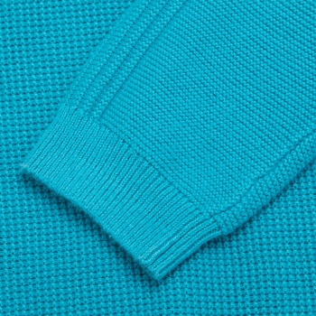 美特斯邦威女潮时尚百搭华浮格组织套头毛衫218866 维多利亚蓝 160