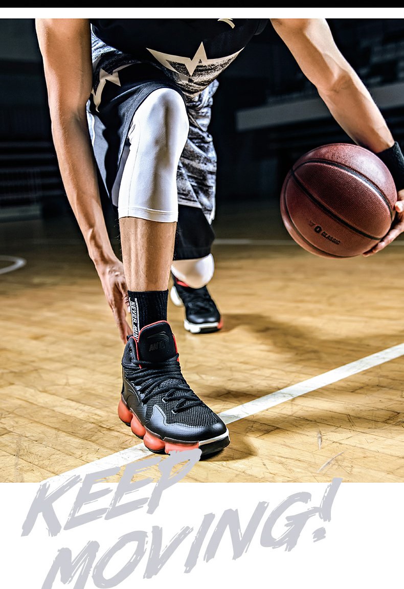 nasa御空纪念安踏篮球鞋高帮男鞋秋季2020新款轻便飞织网面鞋减震实战