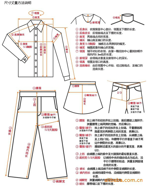 短袖t恤工序表图片