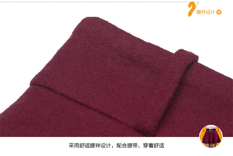 
                                        璐婷春夏季新款短裙时尚修身百褶半身裙K5QJ8279 酒红 M/27                