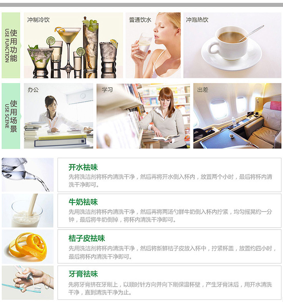 
                                        南家塑料杯480ml 创意便携防漏水杯 双层防烫随手杯子 随身杯带滤网运动水杯 灰                