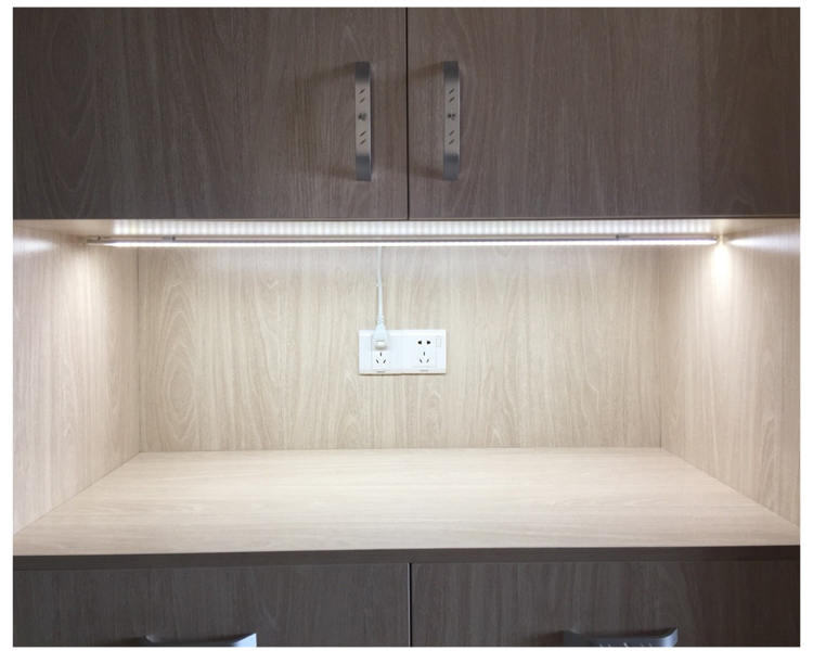 超薄橱柜灯led柜底灯吊柜厨房灯鞋柜玄关衣柜灯触摸感应灯条灯带 1.