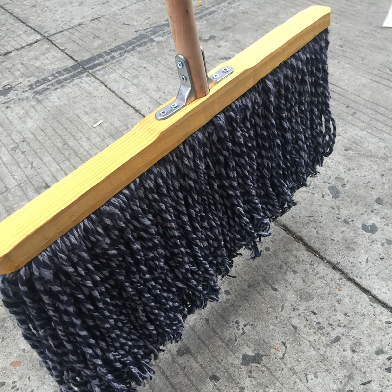 实木杆全棉拖把老式棉线尘推宽头吸水木柄排拖,木头加大宽头 60cm加长