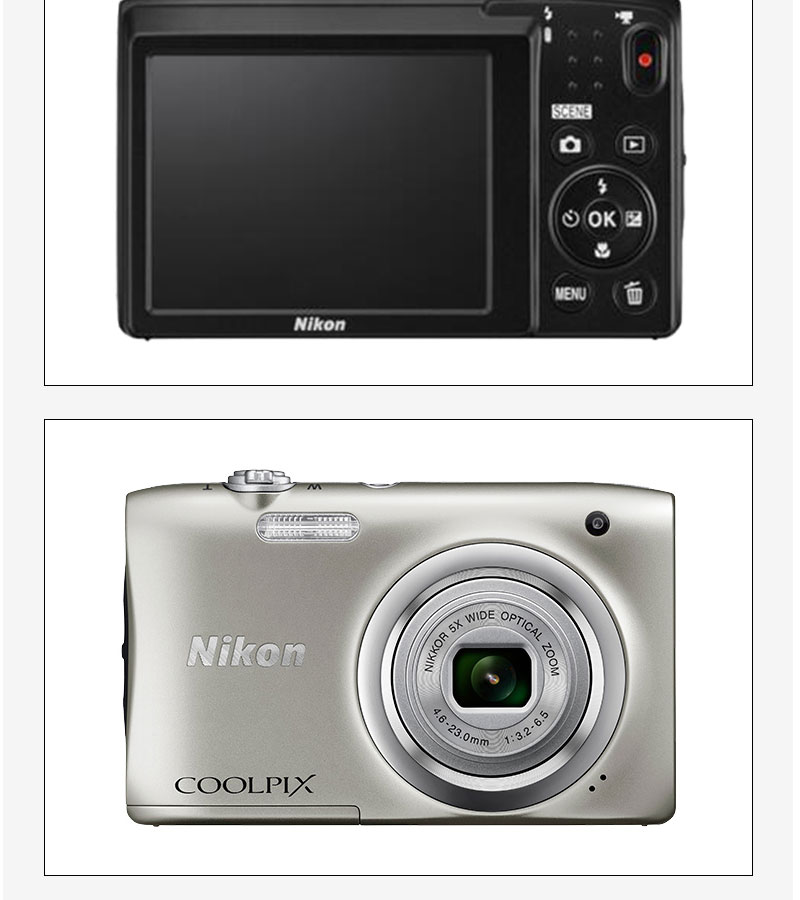 尼康nikona100便携数码相机尼康a100家用办公儿童学生相机照片显示