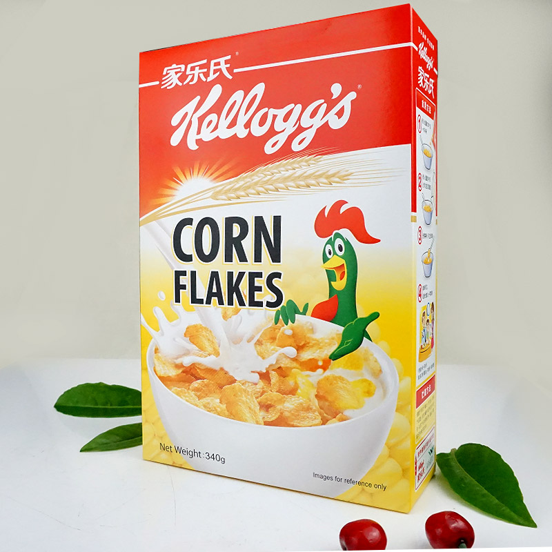 kelloggs家乐氏 玉米片 340g 进口早餐谷物麦片 京东热卖