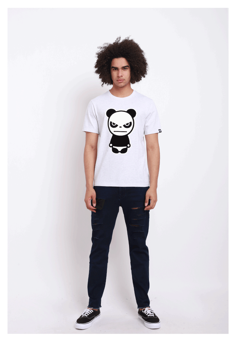 hipanda你好熊猫男款熊猫基本t熊猫绒面设计设计潮牌街头潮牌街头潮牌