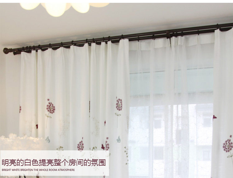 亚麻窗帘定制 现代简约棉麻成品客厅卧室 布帘-挂钩加工 定制0.1米价(需联系客服)