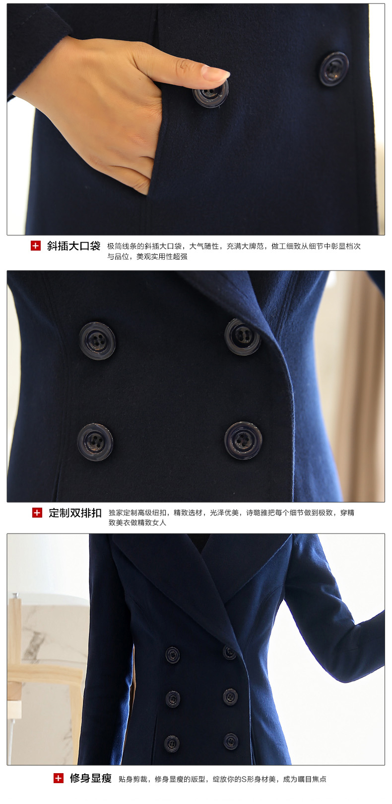约莉2016春秋新款韩版修身时尚气质毛呢短外套女L017 桔色   M