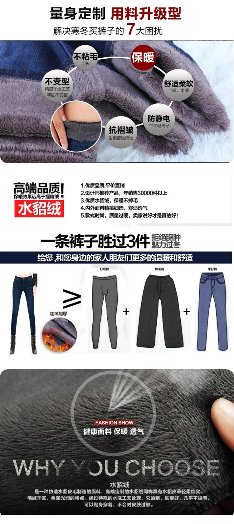 
                                        衣来依利 加绒加厚牛仔裤女款小脚裤 秋冬装长裤子韩版显瘦潮加肥加大码胖mm铅笔裤 D965 加绒加厚 34码                