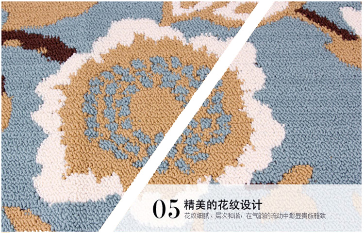 
                                        大达地垫入户门垫玄关进门脚垫厨房吸水防滑垫子 木棉兰花 45*120cm                