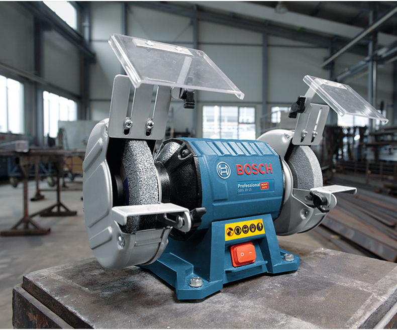 博世bosch台式砂轮机68寸电动金属抛光打磨机立式磨刀机台磨机gbg351