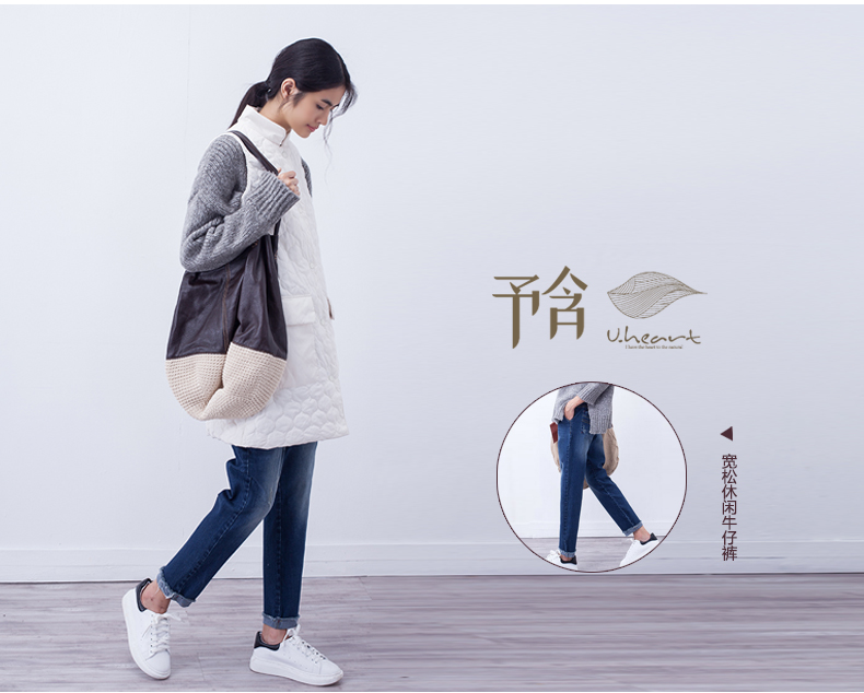 
                                        予含中长款加厚棉马甲2017春原创棉麻立领坎肩内搭女大码百搭 藏蓝色(已售罄) M                