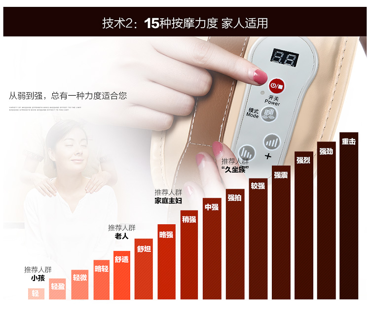 SKG颈椎按摩器按摩披肩敲打按摩肩带4036